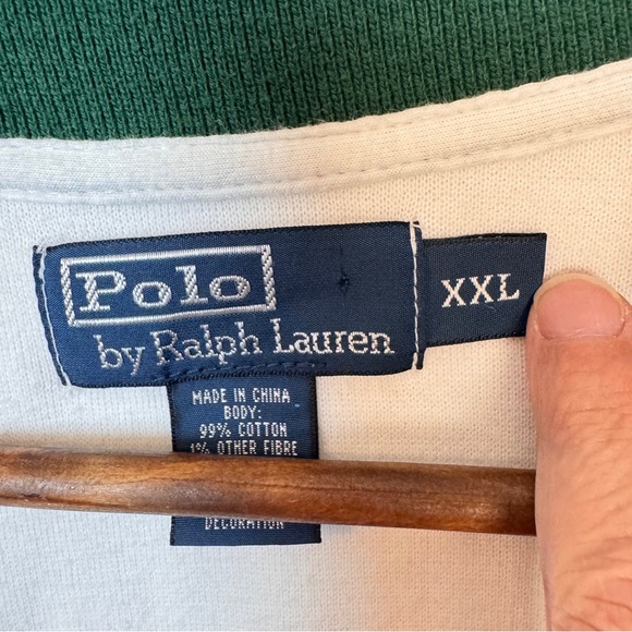 VTG Polo Ralph Lauren Men’s XXL Lawn Tennis NY 1967 Green White Full Zip Jacket - Picture 4 of 16
